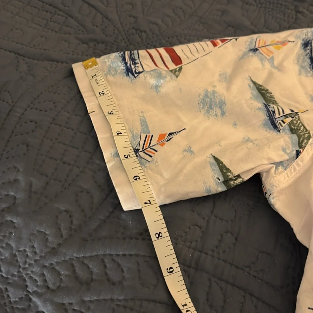 NWT Croft & Barrow Men's Sailboat Print Button-Down - Size Medium - Picture 13 of 14